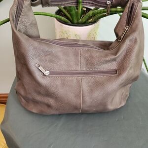 Elegant Brown Leather Shoulder Bag